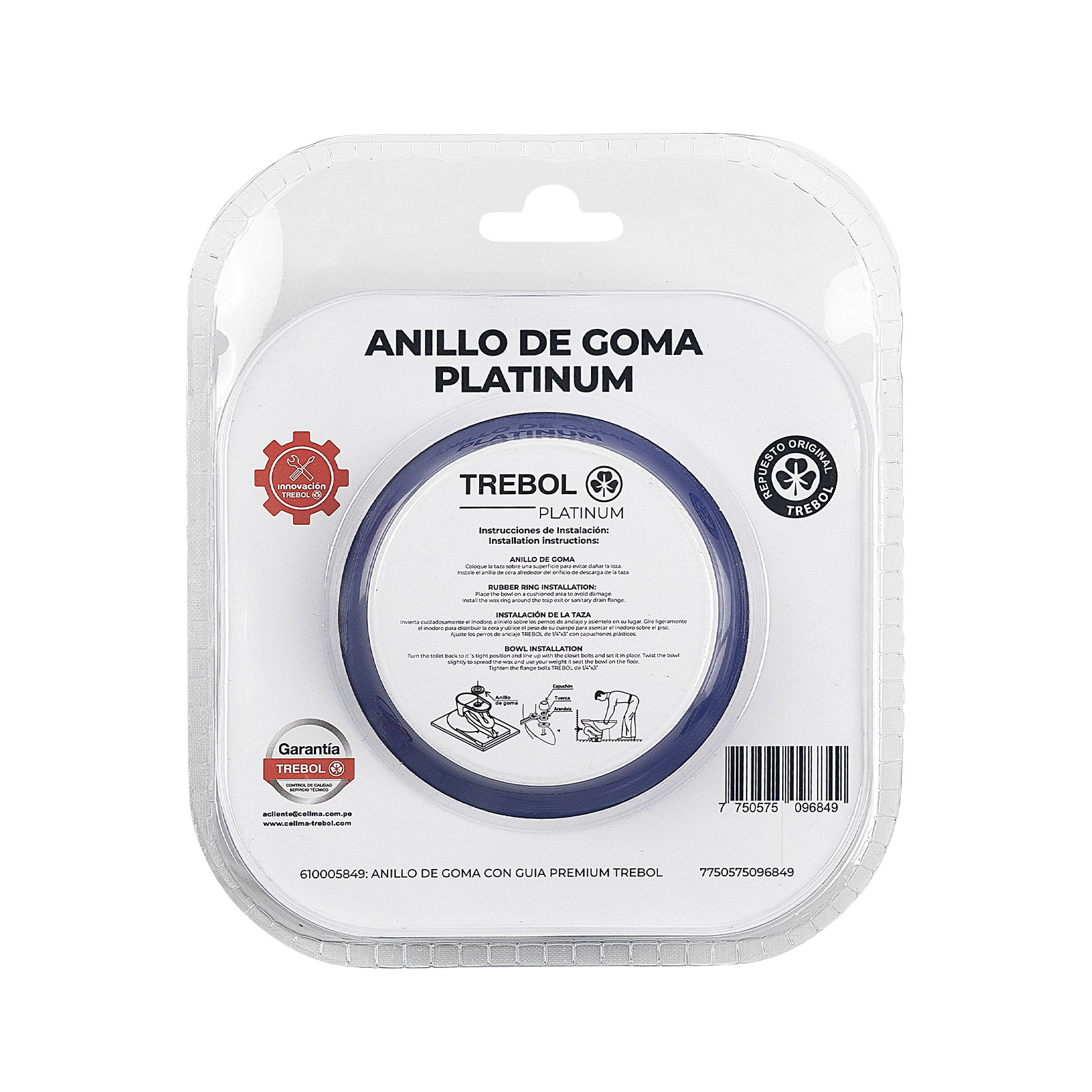 ANILLO DE CERA CON GUÍA - PLATINUM
