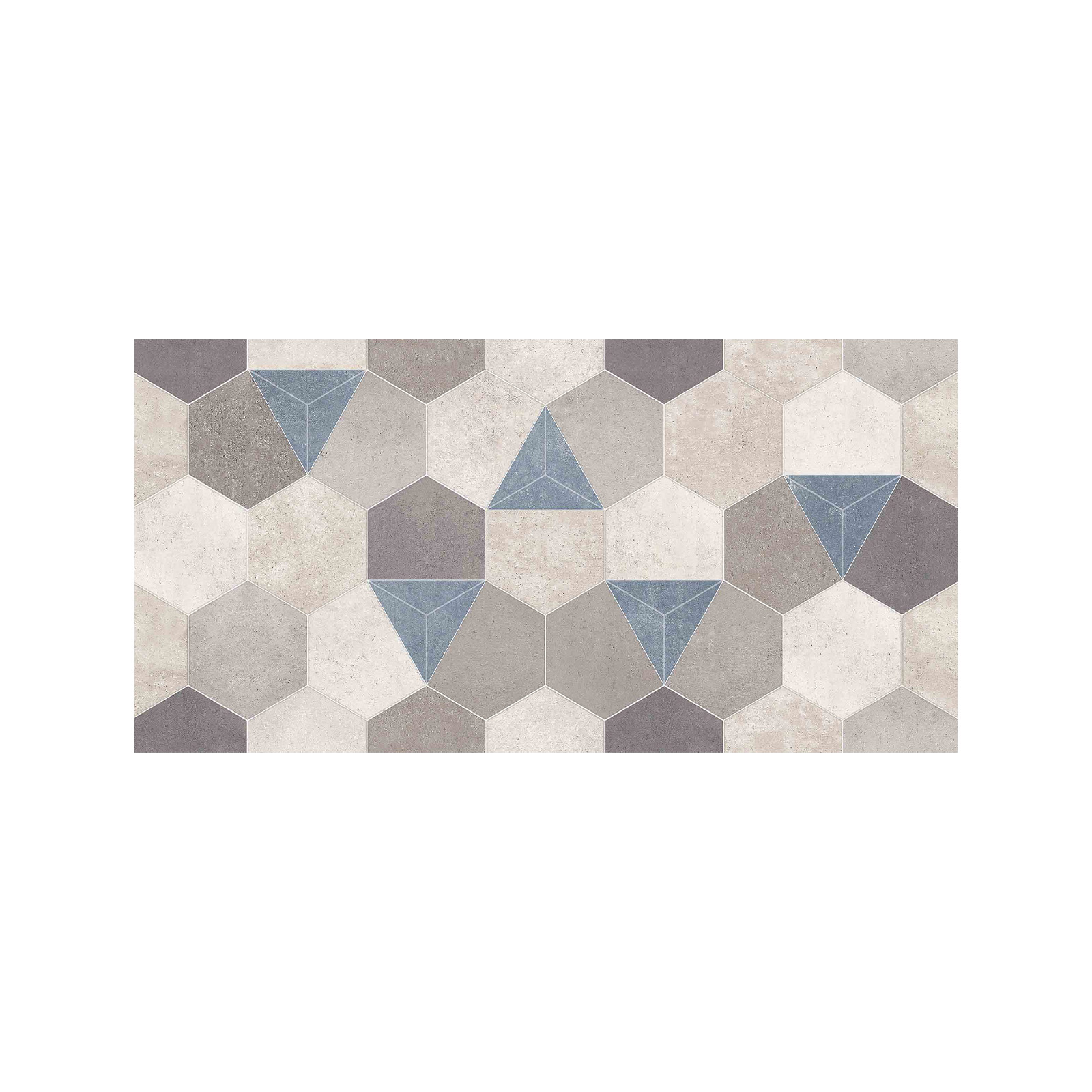 CERÁMICO CEMENTO MURO WALLCONCRET NEW HEXAGONAL GREY 30X60