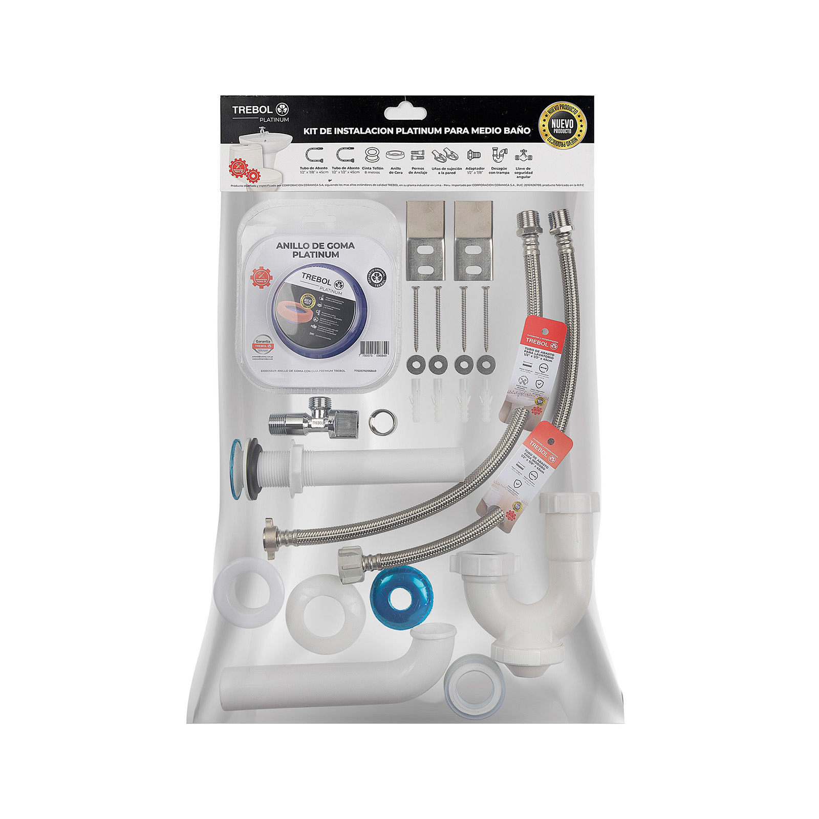 KIT DE INSTALACIÓN PLATINUM - MEDIO BAÑO