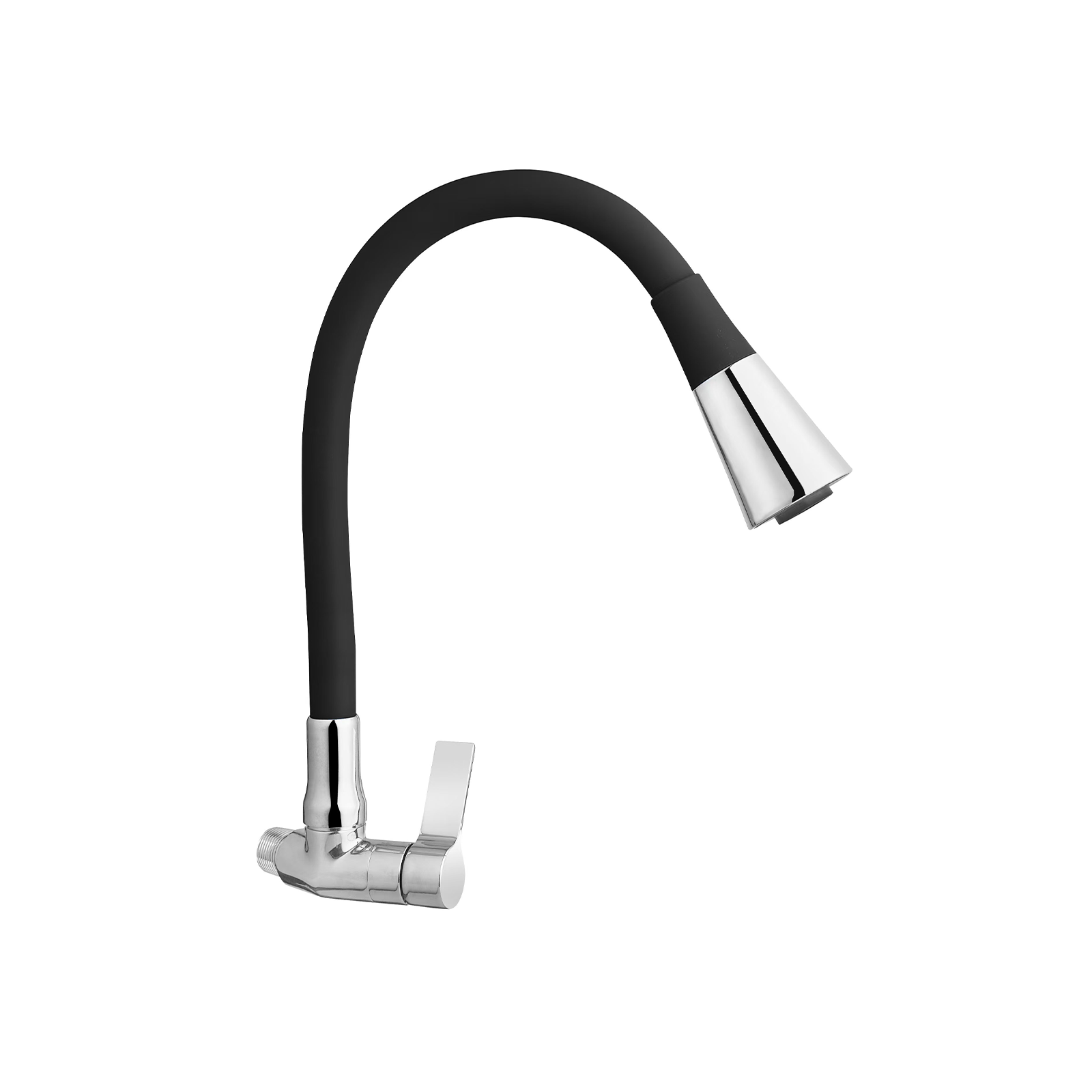 LLAVE PICO FLEXIBLE SAVONA NEGRO PARED